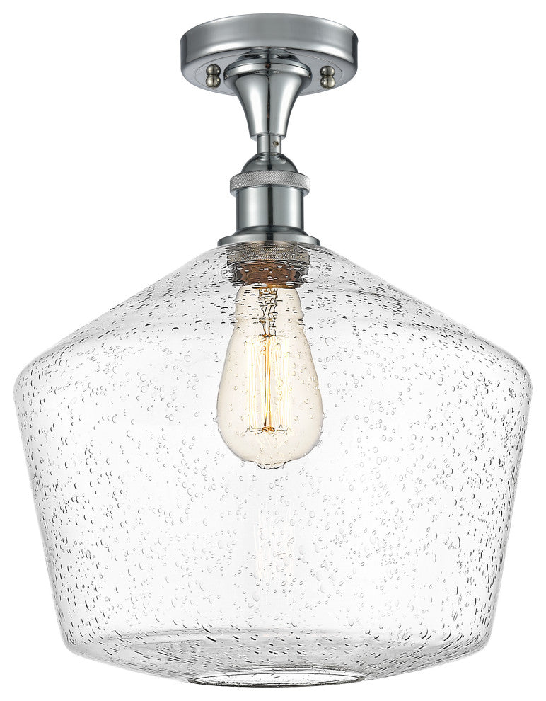 Innovations 516-1C-PC-G654-12 1-Light Semi-Flush Mount, Polished Chrome