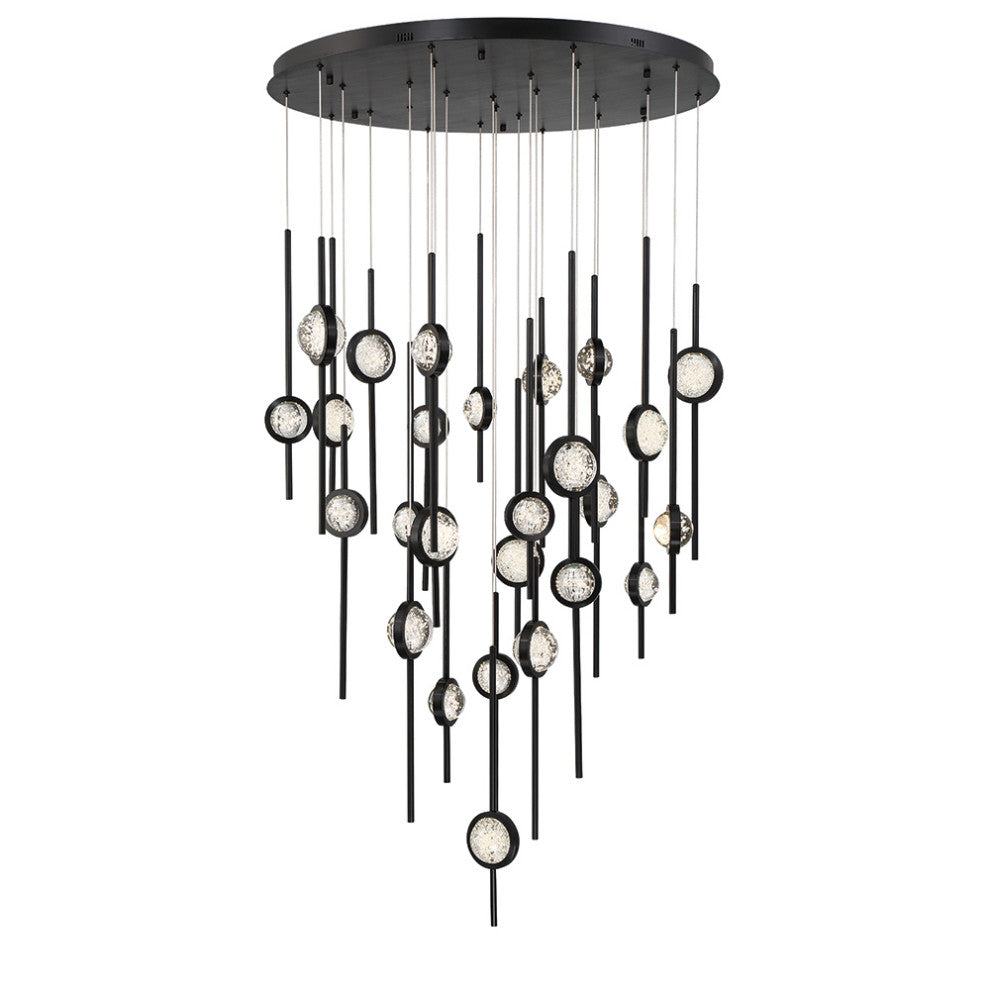 Barletta 26-Light Chandelier, Black