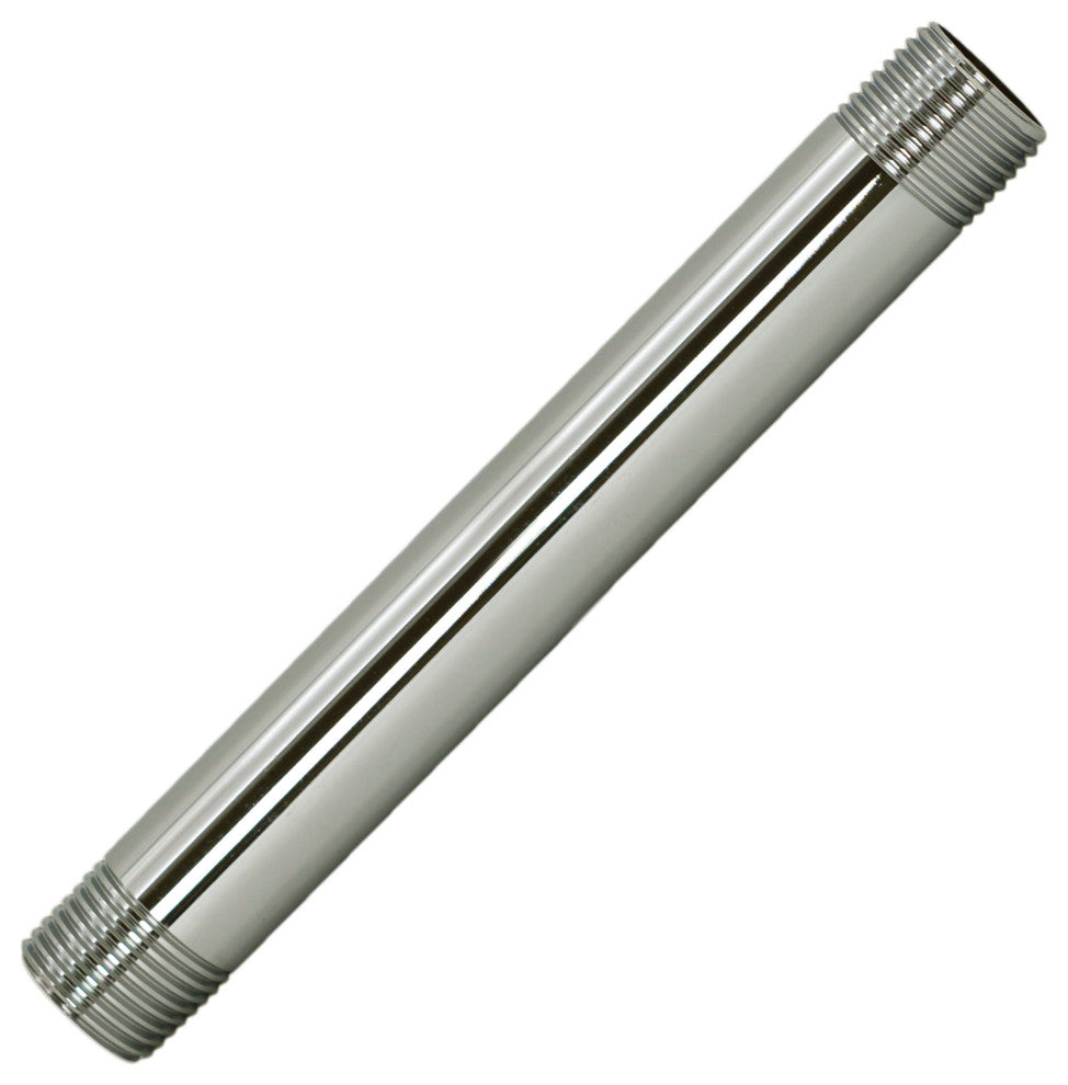 1/2"x6" IPS Pipe Nipple, Polished Brass, Polished Nickel