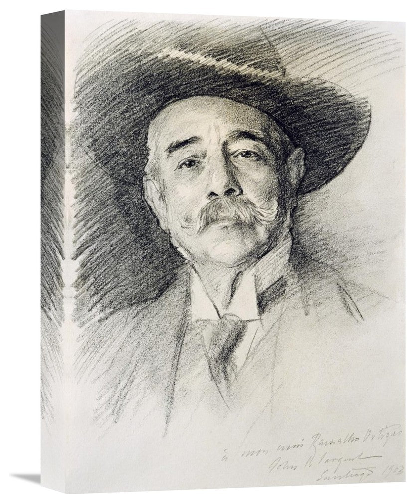 "Portrait of Ramacho Ortigao" Canvas Giclee by John Singer Sargent, 12"x16"