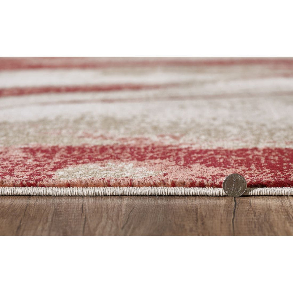 KAS Avalon 5619 Ivory/Brown Wonder Area Rug, 2' x 7'7" Runner
