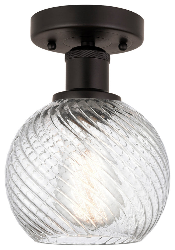 Innovations 616-1F-OB-G1214-6 1 Light Semi-Flush Mount, Oil Rubbed Bronze