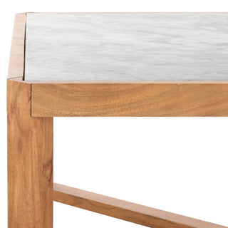 Safavieh Couture Bernardi Marble Top Coffee Table, Natural/White