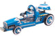 Collectible Tin Racecar Toy- Blue