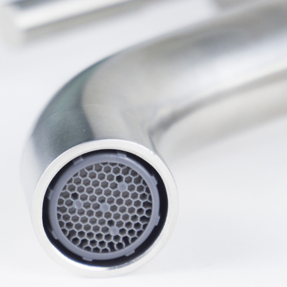 Eviva Ramo One Handle Bathroom Faucet, Brushed Nickel