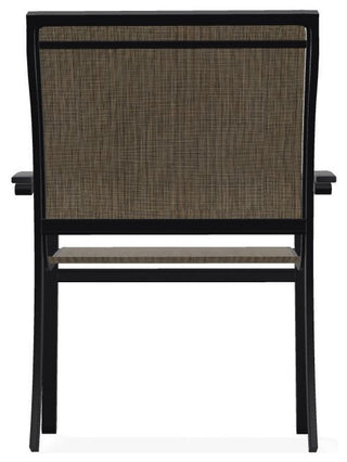 Bazza Sling Stackable Outdoor Dining Chair, Kora/Black