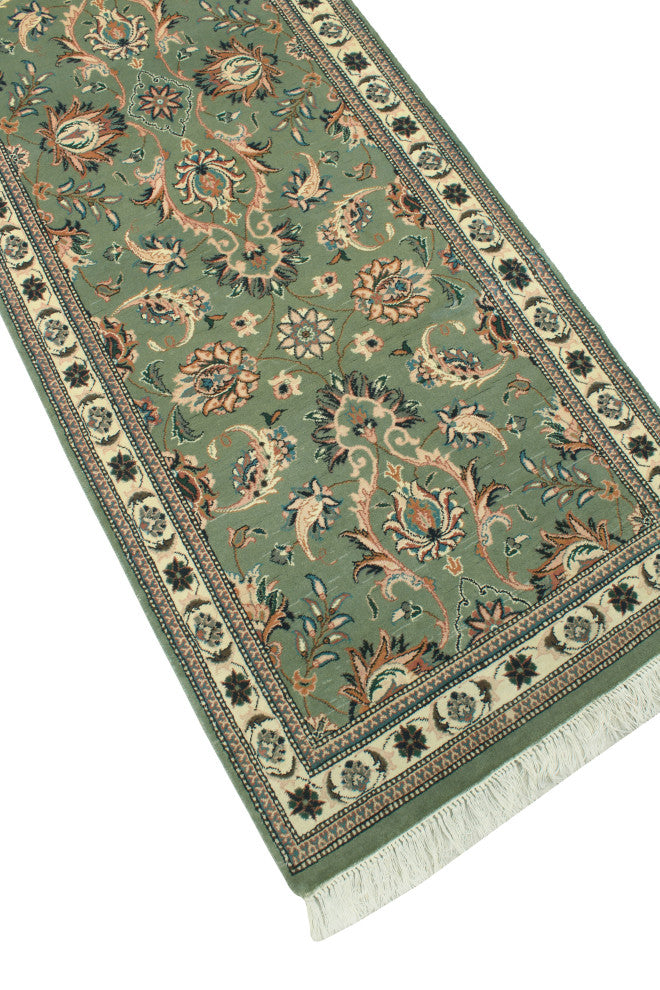 Pak-Persian Emil Light Green/Ivory Runner, 2'8x13'11