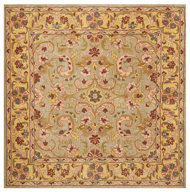 Safavieh Heritage Hg924A Green, Gold Area Rug