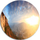Cave City Eski-Kermen, Landscape Photography Round Metal Wall Art, 11"
