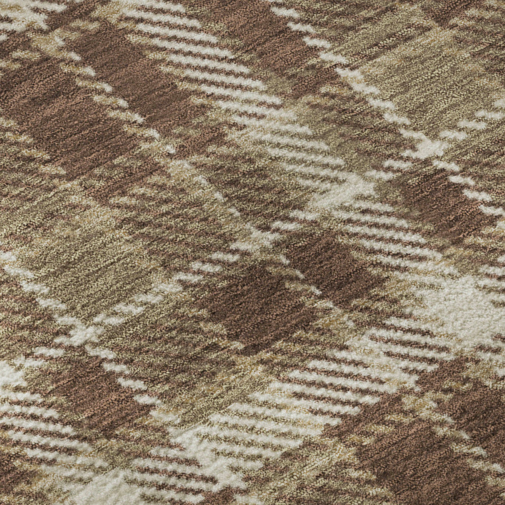 Premium Machine Washable Mayfield AMF563 Chocolate 3' x 5' Rug