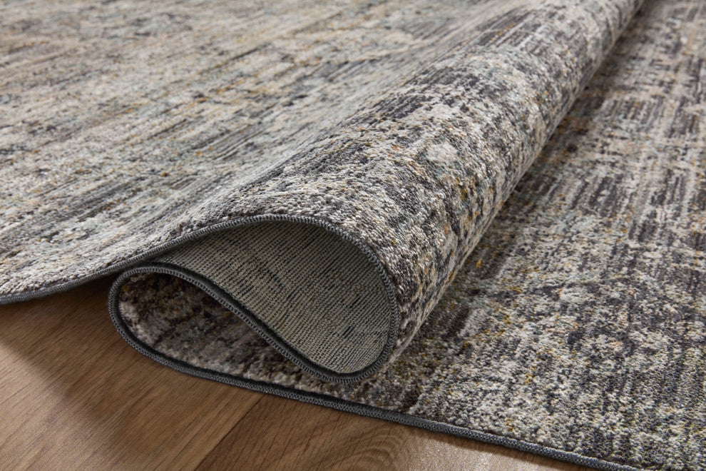 Jean Stoffer x Loloi Katherine Graphite / Jade 2'-7" x 10'-0" Runner Rug