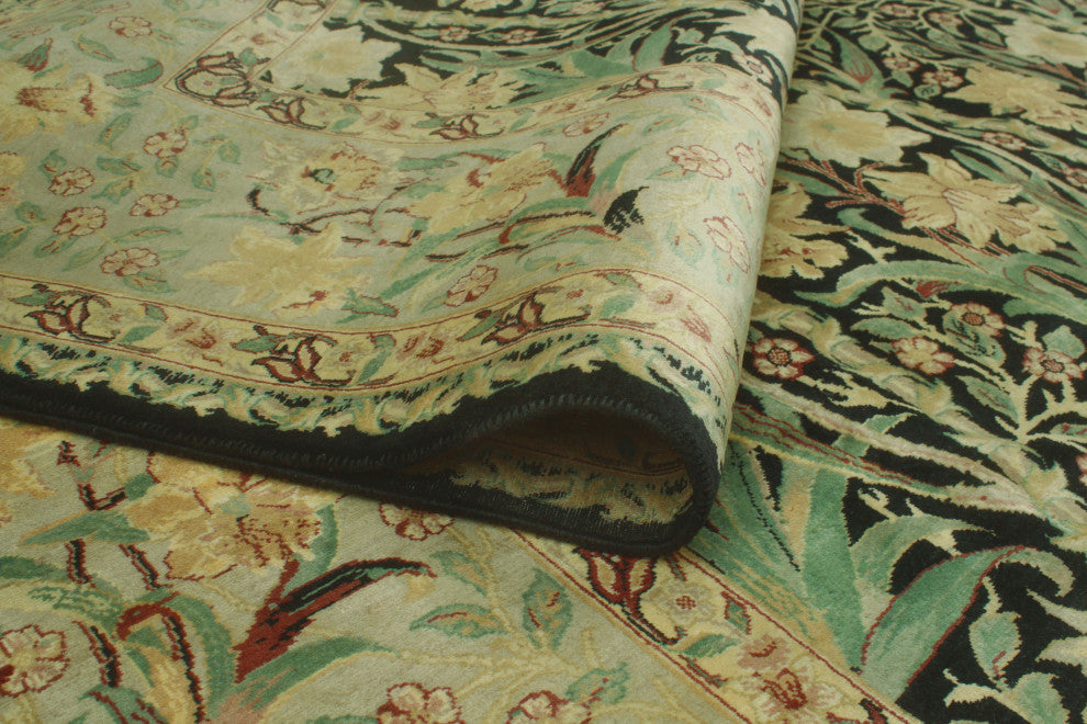 Pak-Persian Marlowe Black/Bone Gray Rug, 8'2x10'1