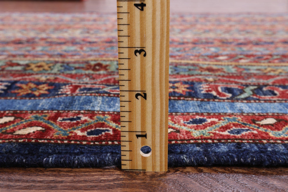 4' 0" X 6' 0" Persian Gabbeh Shall Hand-Knotted Rug Q5064