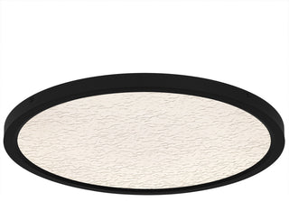 Quoizel OSTC1720 Outskirts 20"W LED Flush Mount Ceiling Fixture - Earth Black