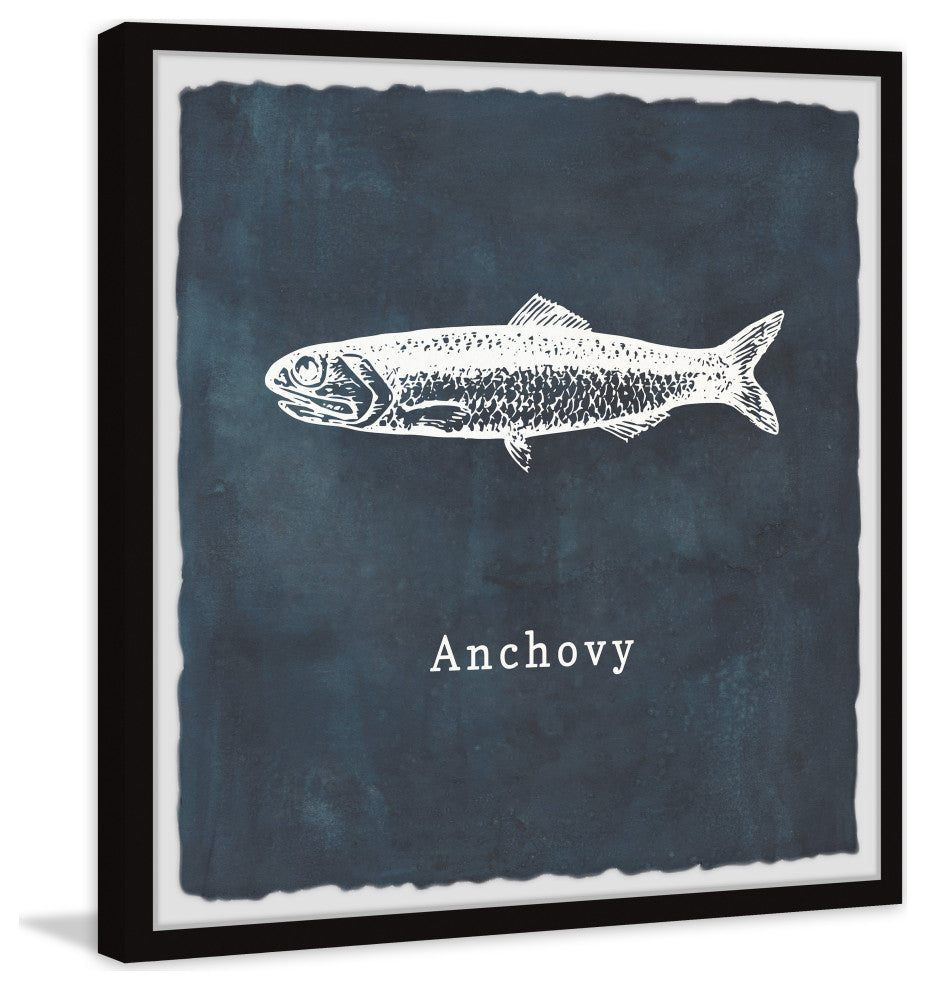 "Anchovy" Framed Painting Print, 24x24