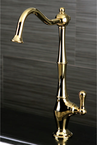 Heritage Low-Lead Cold Water Filtration Faucet,Polished Brass