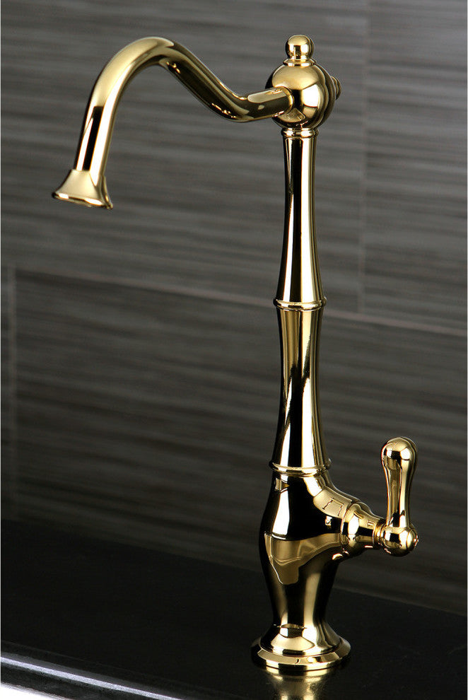 Heritage Low-Lead Cold Water Filtration Faucet,Polished Brass