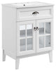 Isle 24" Bathroom Vanity Cabinet White White -5424