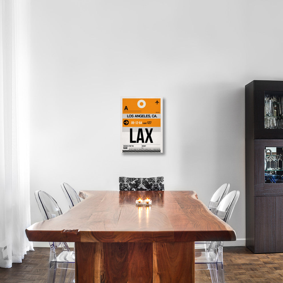 "LAX Los Angeles Luggage Tag 2" Fine Art Print