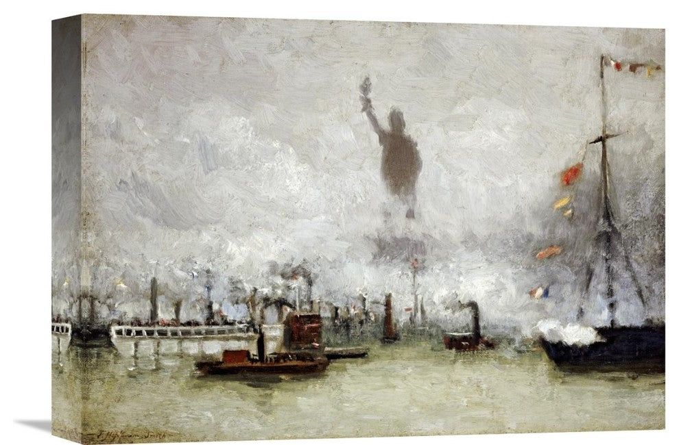 "The Statue of Liberty" Canvas Giclee by Francis Hopkinson Smith, 16"x12"