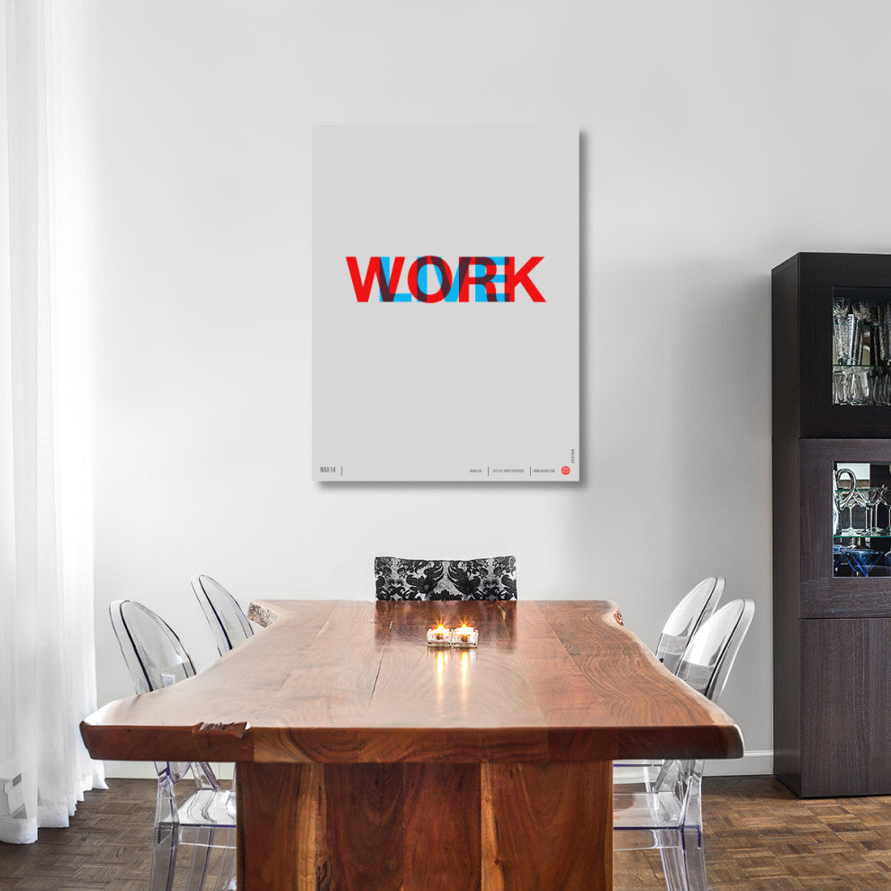 "Live Work" Poster Fine Art Print