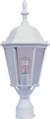 Maxim Westlake Cast 1-Light Outdoor Pole/Post Lantern White - 1005WT