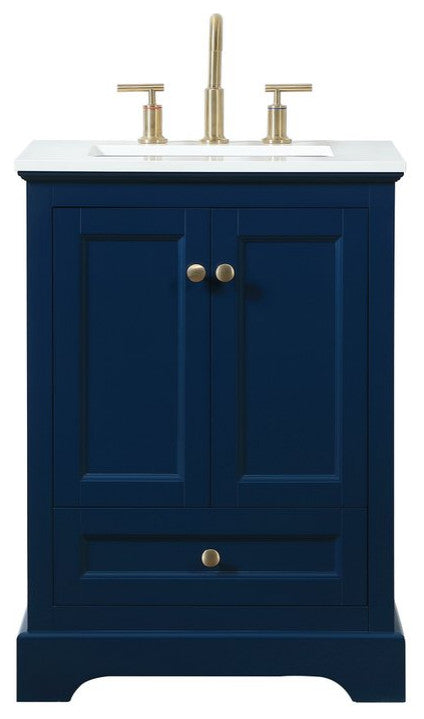 Elegant VF15524BL 24"Single Bathroom Vanity, Blue