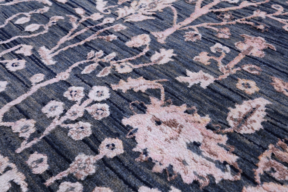 8' 2" X 10' 5" Cypress Tree Hand Knotted Wool and Silk Rug Q8715