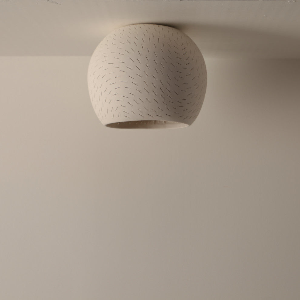 Claylight Coral 10: Minimal Lighting | Ceramic Ceiling Lamp, Led Bulb