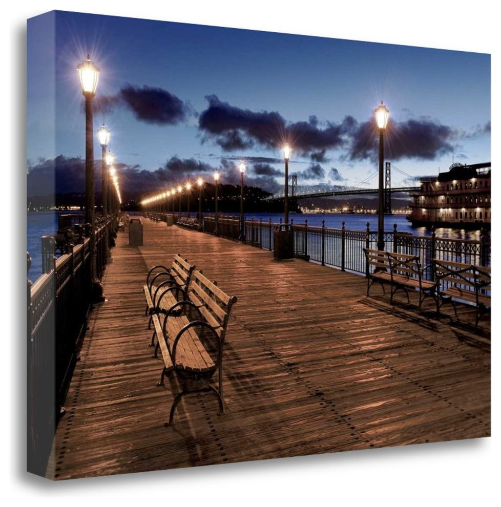 "Broadway Pier - 22" By Alan Blaustein, Giclee Print on Gallery Wrap Canvas