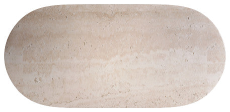Biagio Dining Table, Travertine