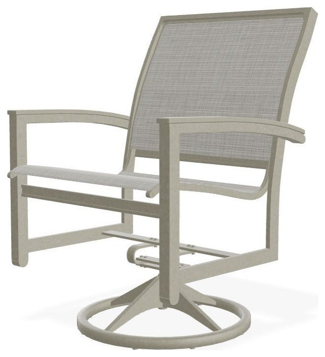 Bazza Sling Outdoor Swivel Rocker, Deacon/Storm