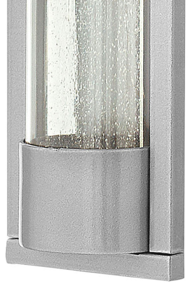 Hinkley Mist Large Wall Mount Lantern, Titanium