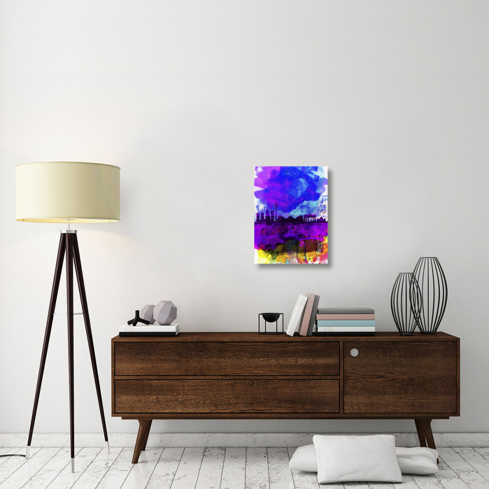 "Berlin Watercolor Skyline" Fine Art Print