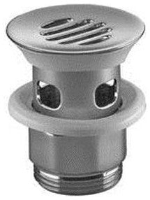 Dornbracht Mem Grated Waste for Basin, 1 1/4", Platinum Matte