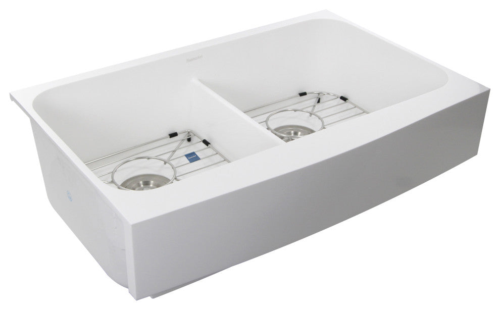 Nantucket Sinks Retrofit Glacierstone EZApron Kitchen Sink, Ns-Gseza32d