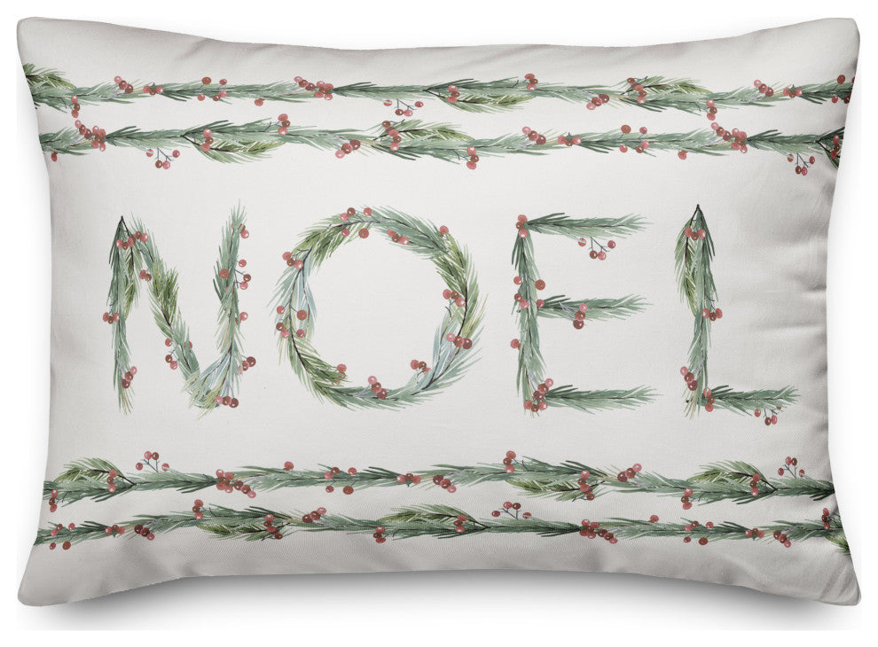 Noel Holly 20x14 Indoor/Outdoor Pillow