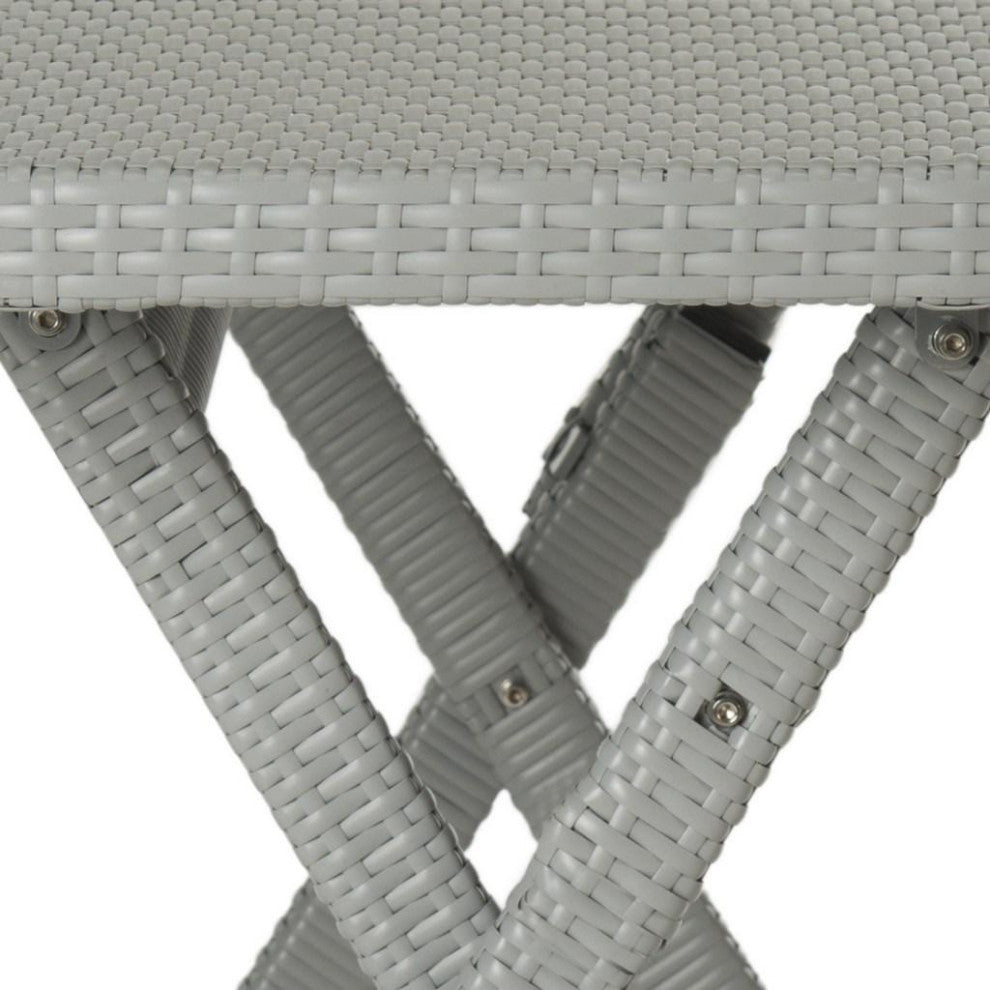 Safavieh Samana Square Indoor-Outdoor Folding Table, Grey
