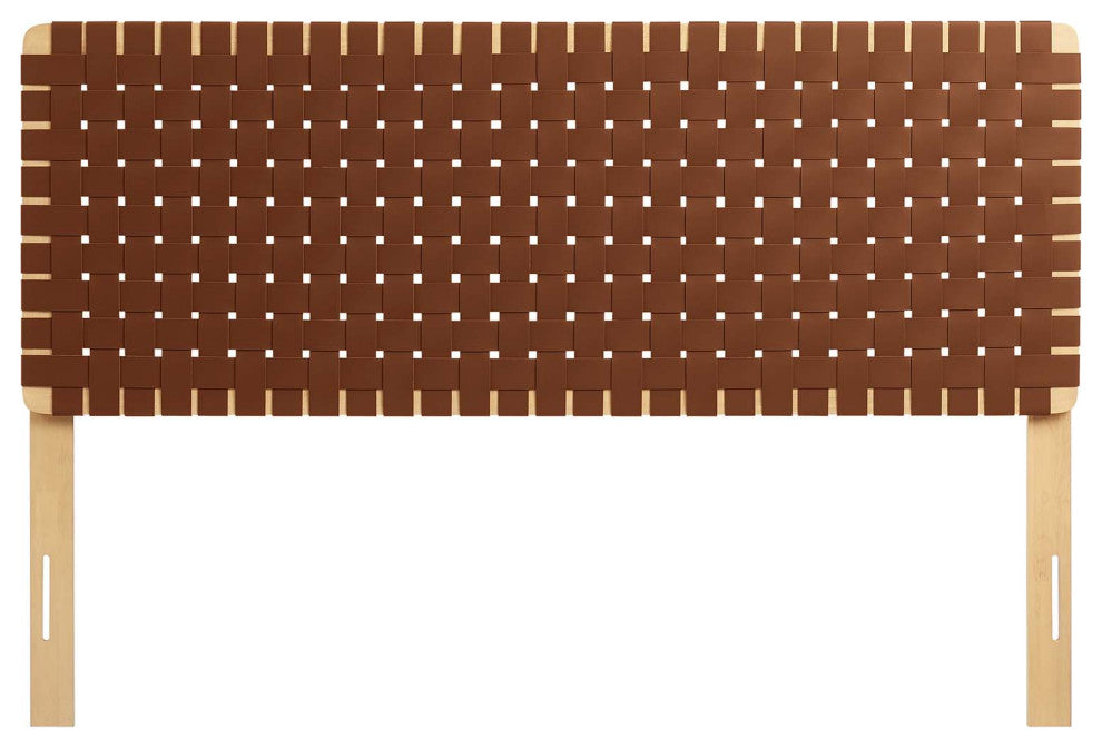 Sparta Weave Queen Vegan Leather Headboard
