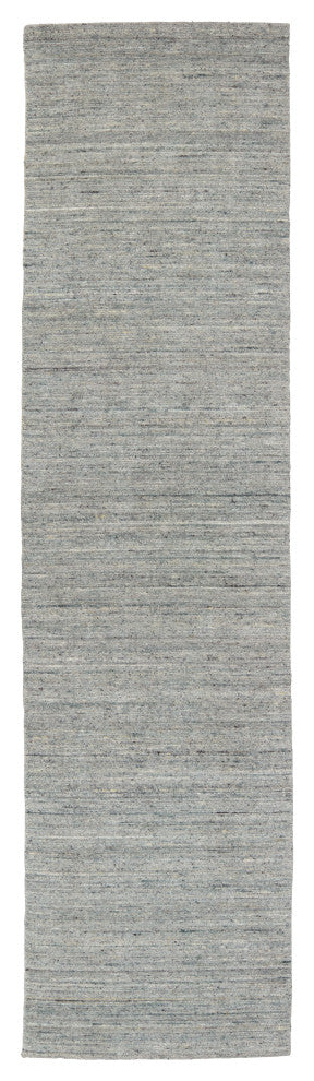 Jaipur Living Vassa Handmade Solids & Heathers Blue/Gray Area Rug, 3'x12'