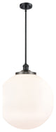 Beacon Pendant, Matte Black, Matte White