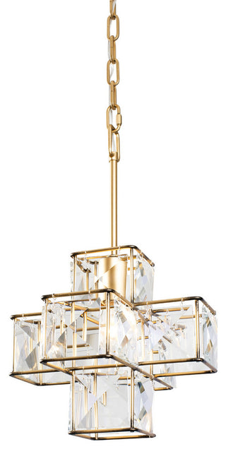 Varaluz Cubic 1-Lt Pendant - Calypso Gold