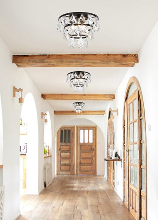 Evan 10" Flush Mount, Black