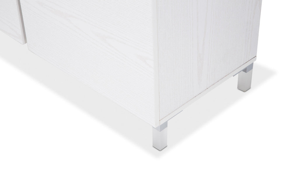 Lumiere 8-Drawer Dresser With LED Lighting, Frost White