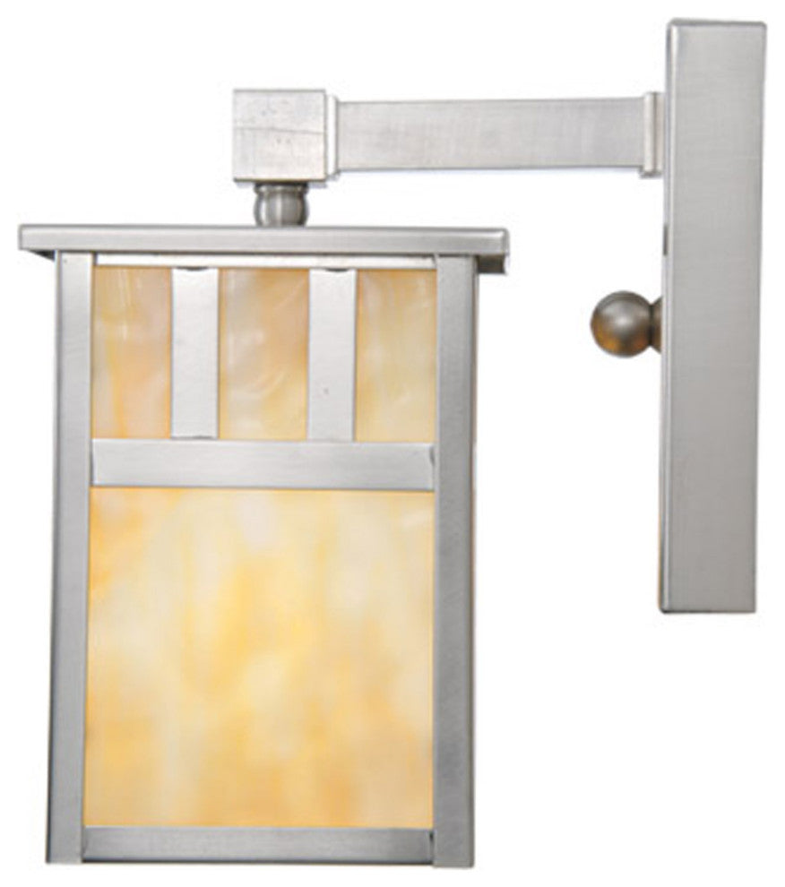 5 Wide Hyde Park Double Bar Mission Solid Mount Wall Sconce