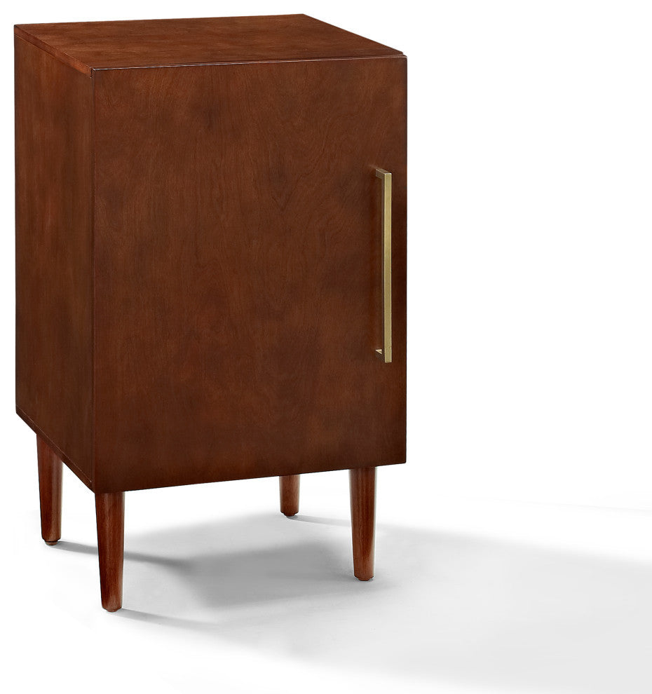 Everett Record Player Stand, Mahogany Finish