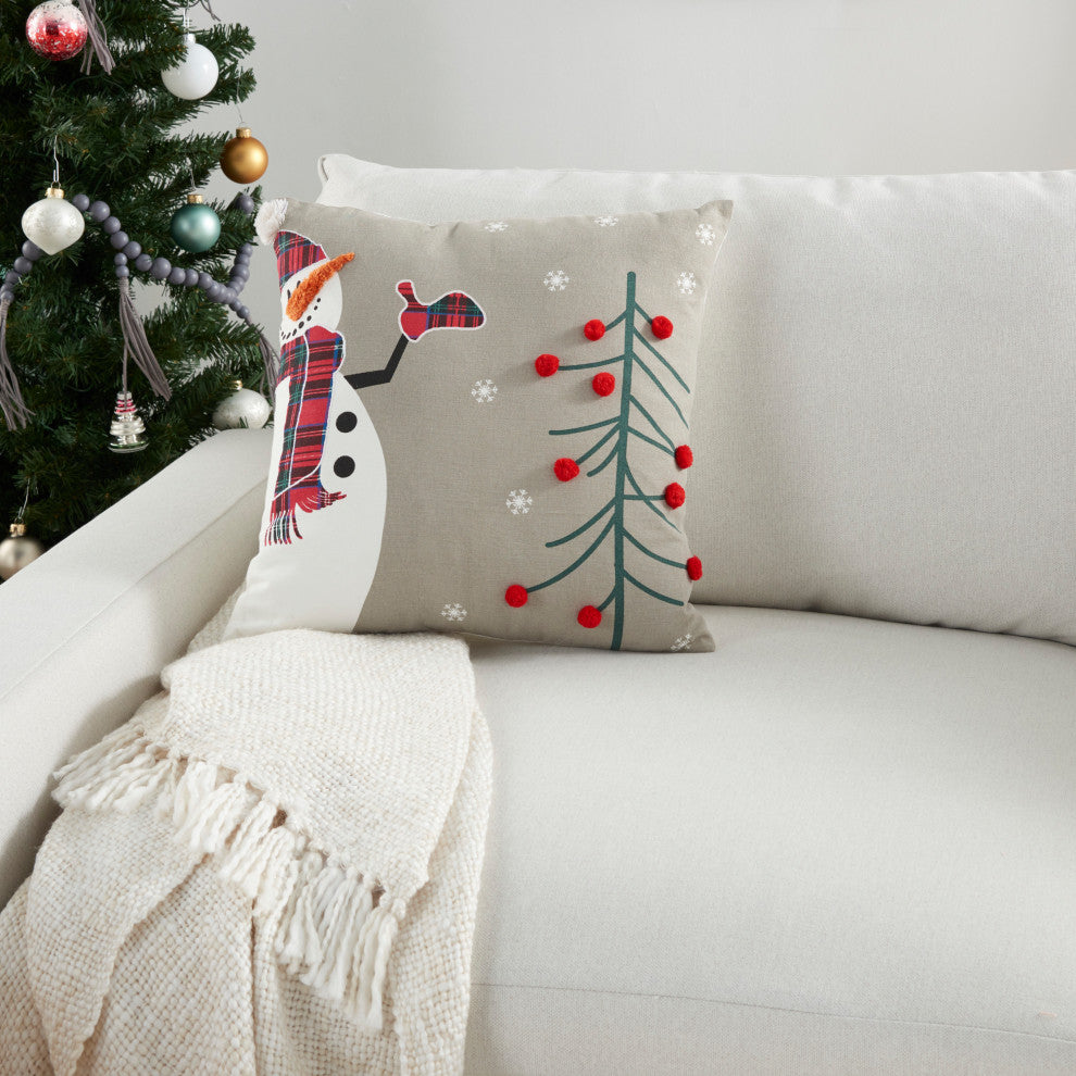 Mina Victory BX013 Throw Pillow, Multicolor, 18"X18"
