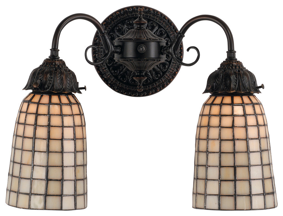 14.5 Wide Geometric Beige 2 LT Wall Sconce