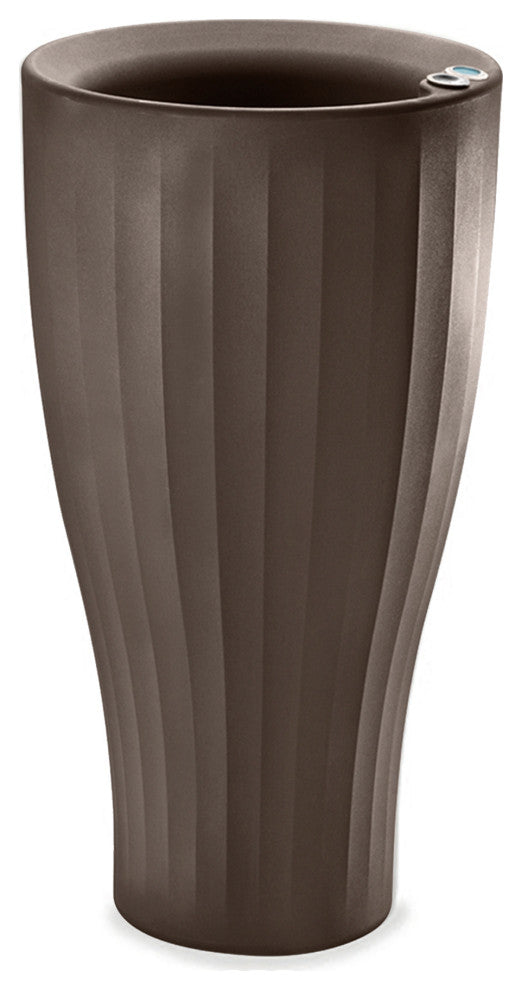 Cup 16" Tall Planter, Bark, 16"