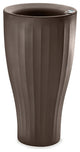 Cup 16" Tall Planter, Bark, 16"